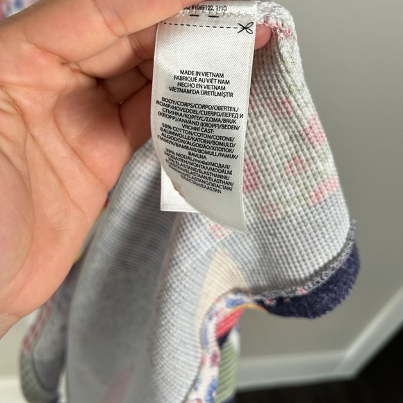 Polo Ralph Lauren size L maxi dress patchwork print waffle knit sleeveless - Picture 12 of 14